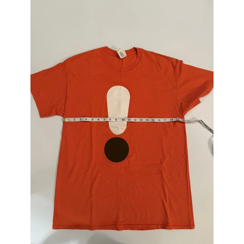 Dunkin Donuts Large T-Shirt Employee Cotton Orange Macchiato Oh Yeah Uniform Tee